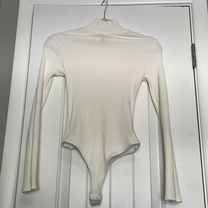 LULUs ribbed mock neck bodysuit